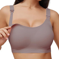 Soutiens-gorge d'allaitement personnalisés pour l'allaitement, soutien-gorge de maternité à forme naturelle, soutien-gorge sans couture avec bande de soutien en gel, confort pour la grossesse, soutien-gorge pour femmes enceintes