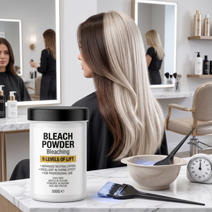 Poudre décolorante pour cheveux à marque privée, 9 niveaux de décoloration, sans poussière, pour salon, pour cheveux blonds - Product Image 1