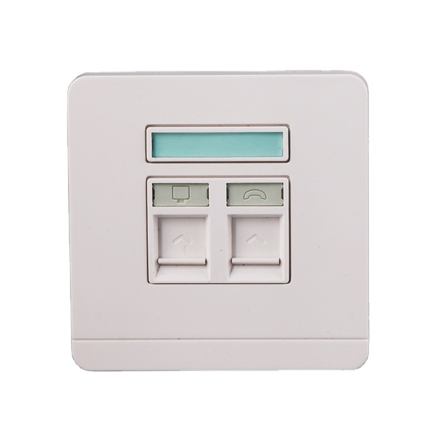 Network 86 Faceplate Cat5e Cat6 Cat7 Faceplate Ethernet Wall Socket Rj45 Face Plate 86x86mm 1port 2 Ports