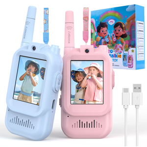 KDJ01 DreamjoX 2025 2026 2024 Juguetes para Niños, Walkie-Talkie con Video, Radio Bidireccional con Pantalla y 4 Efectos de Voz - Product Image 2