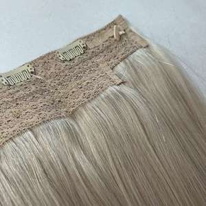 Meilleure vente 100% cheveux humains Invisible fil une pièce Clip dans les extensions <span class=keywords><strong>de</strong></span> cheveux humains avec ligne <span class=keywords><strong>de</strong></span> poisson - Product Image 4