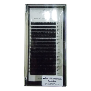 Pestañas postizas coreanas personalizadas, calidad Premium, 7-15mm, hechas a mano, kit de pestañas falsas, embalaje - Product Image 1