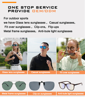 Lunettes de soleil ovales à clipser de luxe, style rétro unisexe, monture marron, confortables, verres polarisés TAC en métal, protection UV400, sans monture