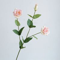 Haute qualité fait à la main Real Touch soie artificielle Lisianthus fleurs 3 têtes Platycodon tige décorative à vendre