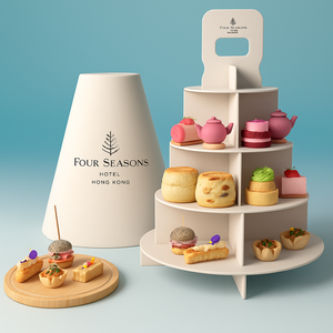 <span class=keywords><strong>Torre</strong></span> de Exhibición de Pasteles y Cupcakes de 3 Niveles Personalizada, Papel Repujado y Cartón para Panadería, Cajas Tipo Carpeta para Donas, <span class=keywords><strong>Sushi</strong></span> y Pan - Product Image 3