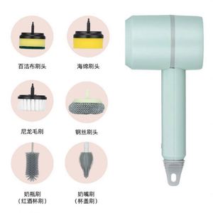Cepillo de Limpieza Eléctrico de Plástico Multifuncional, Recargable por USB, Cepillo Giratorio, Gadget de Limpieza para el Hogar - Product Image 2