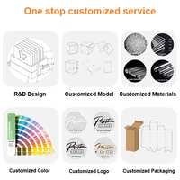 Plaque de nom personnalisée en acrylique, plaque de nom vierge personnalisable, bloc de verre acrylique transparent pour bureau, enseignants, employés
