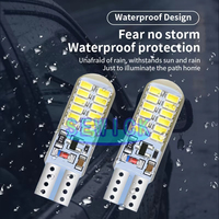 Ampoules LED T10 24SMD en gel de silice, clignotantes, pour feux de signalisation, feux de positionnement, feux stop, feux de recul pour la sécurité des véhicules