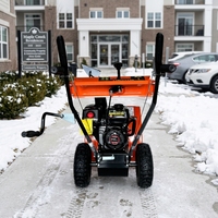 Souffleuse à neige à essence portative, mini équipement de déneigement pour jardin et usage résidentiel