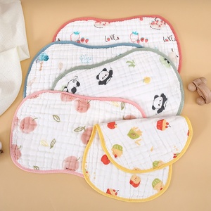 Ropa de muselina para bebés de 0 a 6 meses, Algodón puro, transpirable, dibujos animados, absorbente de sudor, productos antivómitos para bebés, paños para eructar para bebés - Product Image 1