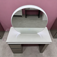 Meuble de salon haut de gamme XFMC, coiffeuse double face avec miroir, équipement de salon, station de coiffure pour salon de barbier