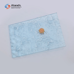 Lámina Acrílica Transparente con Efecto Ondulado para Decoración, Panel de Pared con Diseño de Ondas de Selva Tropical, 4x8 pies - Product Image 1