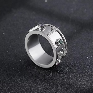 Bagues fines personnalisées pour femmes, hommes, couples, gays et lesbiennes, accessoires de bijoux pour fiançailles et mariage - Product Image 2
