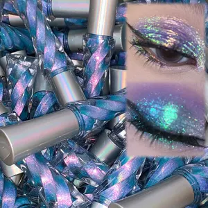 Luxury Eye Makeup Waterproof Holographic Color Change Multichrome Shimmer Chameleon Liquid Eyeshadow