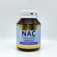 Complément alimentaire DUOZI NAC N-Acétylcystéine 1000mg en capsules, antioxydant, soutien immunitaire, fabricant de marques privées