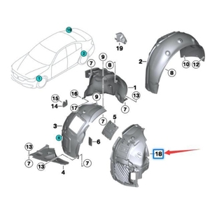 51717260730 ruota anteriore destra fodera per BMW 4 serie <span class=keywords><strong>F32</strong></span> <span class=keywords><strong>F33</strong></span> - Product Image 2