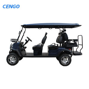 عربة صيد ذات 6 مقاعد تم رفعها مع عربة صيد جولف تعمل بالكهرباء مناسبة لمشاهدة المعالم السياحية - Product Image 5