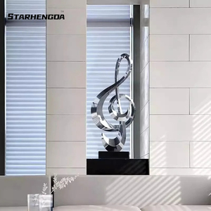 Thép không gỉ treble biểu tượng KHÁCH SẠN Mô hình phòng khách nghệ thuật điêu khắc sàn hành lang hiên hiện đại trang trí đơn giản - Product Image 4