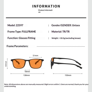 Óculos OEM Bloqueadores de Luz Azul Laranja Filtro Anti Luz Azul Óculos de Leitura com Lente Vermelha - Product Image 4