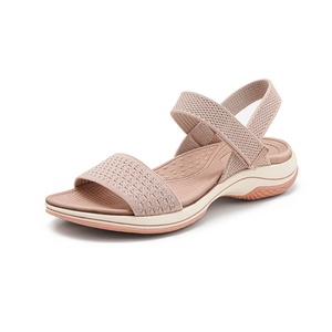 Sandales plates en maille tricotée pour femmes 2027 – Confortables, résistantes à l'usure, antidérapantes pour l'été - Product Image 3