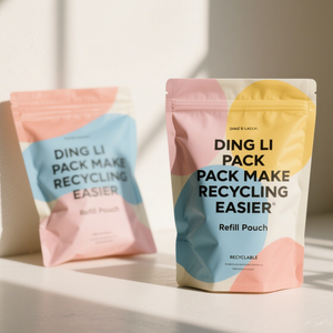 ถุงซิปล็อคแบบตั้งได้พิมพ์ลายเคลือบพร้อมชั้นอลูมิเนียมฟอยล์สำหรับบรรจุภัณฑ์แบบผงออร์แกนิกกระเป๋า3.5ไมลาร์ - Product Image 4