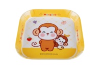 Assiettes pour enfants en mélamine au design mignon, modèle MH-291, marque Wuhe, fabriquées dans le Guangdong
