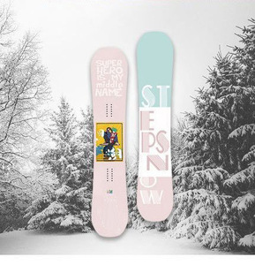 Tabla de Snowboard Infantil Ecológica y Duradera con Núcleo de Madera de Álamo, Versátil para Todas las Montañas, para Niños, Invierno, Aire Libre, para Padres e Hijos - Product Image 1