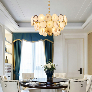 Lámpara de Piedra de Ágata Nórdica JC LIGHTING 2020, Lámpara Colgante Redonda de Ágata Pura de Lujo, Lámparas Colgantes <span class=keywords><strong>Artica</strong></span> para Villas - Product Image 4