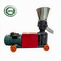 Nouvelle machine à granulés d'aliments pour animaux en aluminium 350 kg/h, moteur diesel, moulin à granulés pour volailles à matrice plate, certifiée CE, haute performance, prix usine