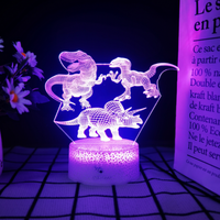 Lampe de nuit Anime en acrylique, mini veilleuse intelligente à intensité variable avec détecteur de mouvement, design LED à allumage/extinction automatique