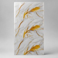 Panneau mural en PVC UV effet marbre, style européen, insonorisant, imperméable, grain de pierre brillant, pour hôtel et usage domestique, panneau rigide décoratif