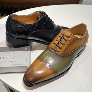 Zapatos de Negocios de Alta Calidad para Hombre, Zapatos Oxford con Cordones, con Función de Aumento de Altura, Estilo de Oficina, Adecuados para Bodas y Fiestas - Product Image 2