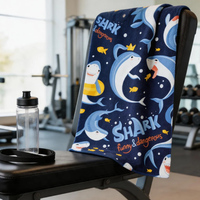 Serviette de sport absorbante personnalisée, séchage rapide, microfibre suédée jacquard, fitness, yoga, entraînement