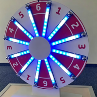 Roue de la fortune en métal sur trépied autoportant pour événements publics et locations intérieures