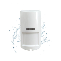 Détecteur de mouvement filaire double technologie PIR+Micro-ondes DC12V, étanche IP65, 100 °   Détecteur infrarouge à micro-ondes avec couverture de détection de 12 m