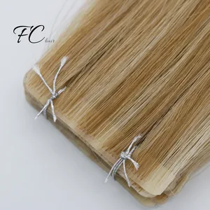 FangCun Russisches Menschenhaar Europäische doppelt gezeichnete Injektion Unsichtbares normales Band Haar verlängerung Unsichtbares Band Hauts chuss