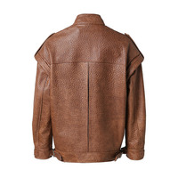 Veste en cuir véritable de haute qualité Jancoco, coupe ample, personnalisée, pour femme, style motard