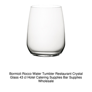 Bormioli Rocco Crystalline Glass Restaurant <b>Water</b> Tumbler 43 cl H 10 cm Ø 6.5 cm - Product Image 2