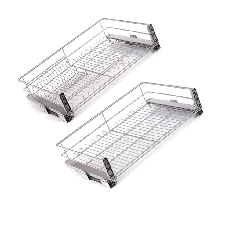 Kitchen OEM Steel Stainless Surface Technical Flat Support Pull basket