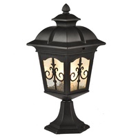 Clôture extérieure pier-support lumières jardin décoratif piliers de porte lampe