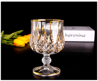 Ensemble de verres à vin, whisky et bière de style européen moderne et luxueux pour la maison, en verre transparent