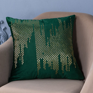 Funda De Almohada cuadrada de terciopelo con lunares geométricos a la moda, técnica tejida, decoración del hogar, funda de cojín en blanco de felpa - Product Image 6