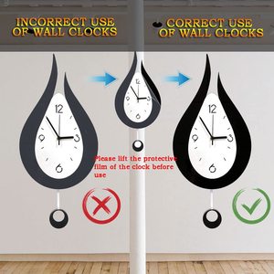 Factory Wholesale 20.4 Inch Battery Operated Silent Home Room <strong>Wall</strong> Decor Water Acrylic Swing <strong>Wall</strong> <strong>Clock</strong> for Christmas Gifts - Product Image 3