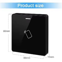 Lecteur Wiegand IP66 étanche WG26 WG34, lecteur de cartes RFID EM, lecteur de cartes esclave, proximité 125KHZ, système de contrôle d'accès aux portes