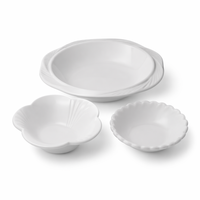 Service de vaisselle en mélamine de qualité alimentaire, sans BPA, non toxique, incassable, compatible lave-vaisselle, certifié pour hôtels et restaurants