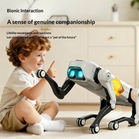 Nouveau robot chien télécommandé bionique intelligent à commande vocale avec application, en plastique, jouet électrique pour les 14 ans et plus