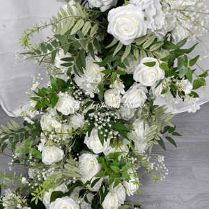 2025 nouveau Design Tables <span class=keywords><strong>de</strong></span> mariage déco fleur coureur fleur artificielle <span class=keywords><strong>chemin</strong></span> blanc Rose et feuilles vertes beau <span class=keywords><strong>chemin</strong></span> <span class=keywords><strong>de</strong></span> <span class=keywords><strong>Table</strong></span> - Product Image 6