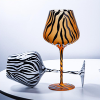 Tasses à café en cristal à motif de fleurs séchées peintes, 620 ml, anti-fuite, personnalisables, givrées, à double paroi et forme bombée