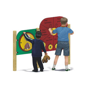 Moetry América caliente jardín de aprendizaje al aire libre de la pared de juego interactivo Panel PE bordo juegos de grupo para niños - Product Image 5
