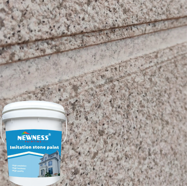 Factory Direct Supply Acrylic Liquid Coating Granite Texture Spray Application Waterproof Fireproof Building Exterior Coating